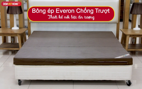 Đệm bông ép Everon thiết kế gấp gọn sang