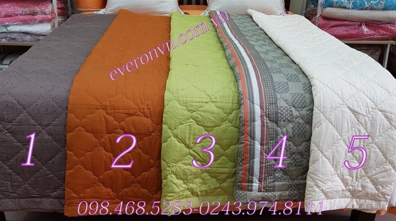 Giặt chăn hè Everon bằng máy chế độ nhẹ