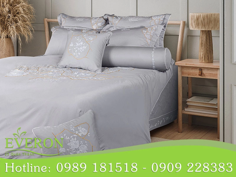 Mẫu chăn hè Everon trải giường gam mát