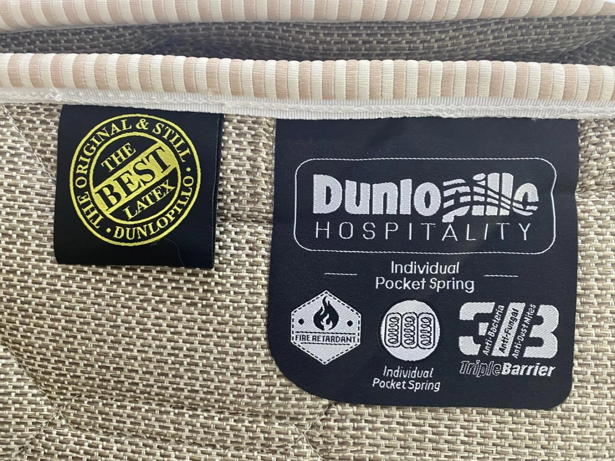 minh họa lò xo túi độc lập Dunlopillo cắt lớp