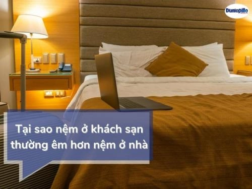 Phòng khách sạn 5 sao bày nệm Dunlopillo sang trọng
