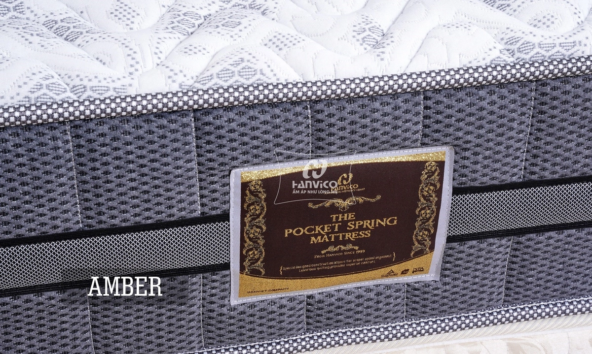 showroom đệm lò xo túi Hanvico trưng bày