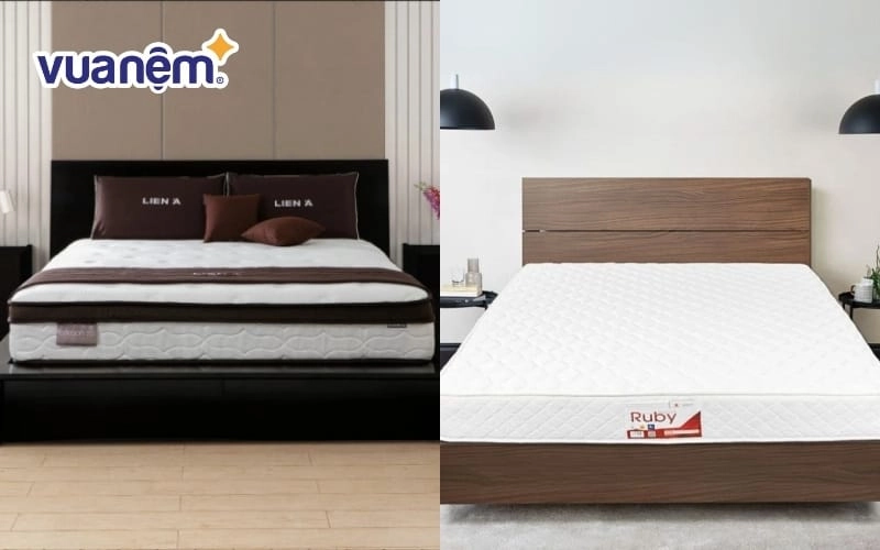 So sánh nệm Liên Á 10cm 12cm 15cm
