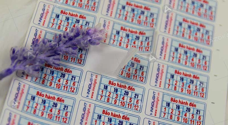 tem bảo hành và tài liệu hướng dẫn King Koil