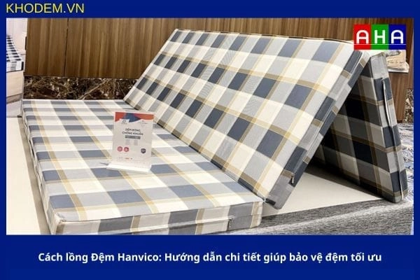 bảng checklist chọn mua đệm Hanvico chi tiết