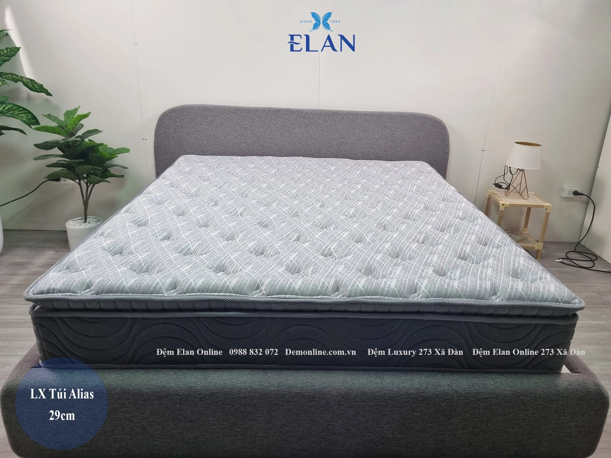 bảng khuyến nghị size đệm lò xo theo nhu cầu