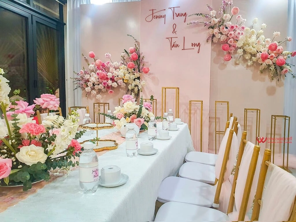 bảng màu cưới pastel Edena tinh tế