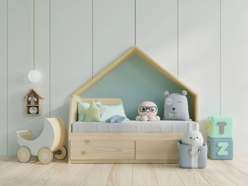 bé chơi buổi trưa trên nệm nước Con Cưng