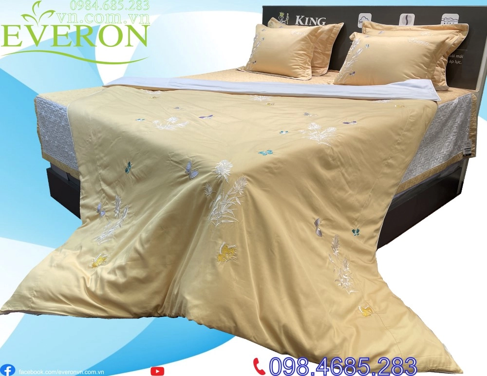 bộ chăn Everon phối lớp theo mùa tinh tế