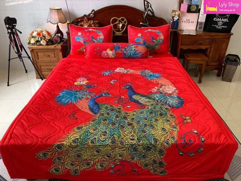 bộ chăn ga gối cưới và trẻ em Everon phối cảnh