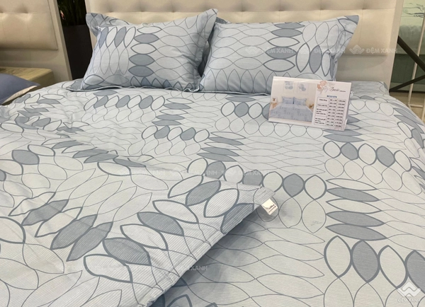 bộ chăn ga gối vải cotton thoáng mát