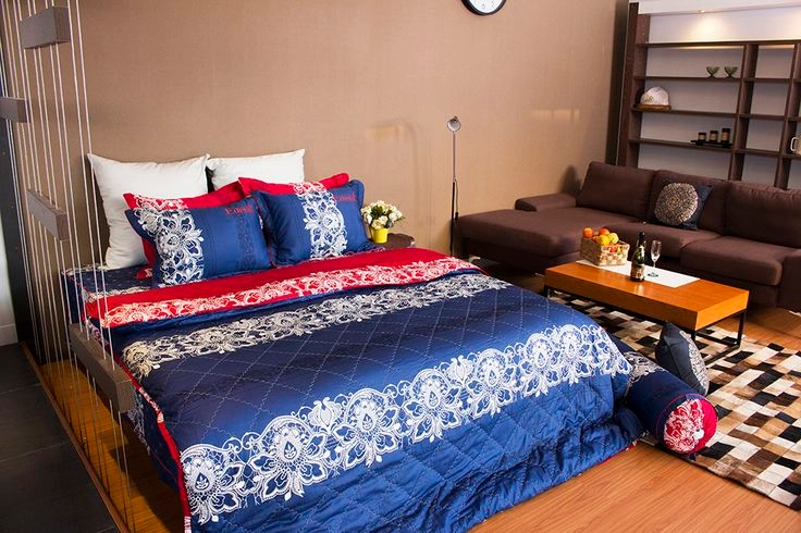bộ chăn gối Edena đủ phụ kiện cưới