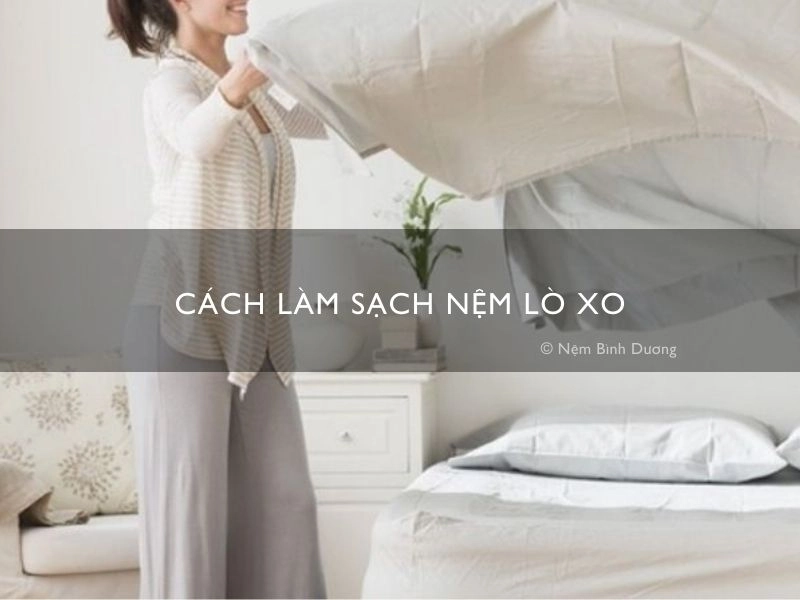 Bộ dụng cụ làm sạch nệm lò xo tại nhà