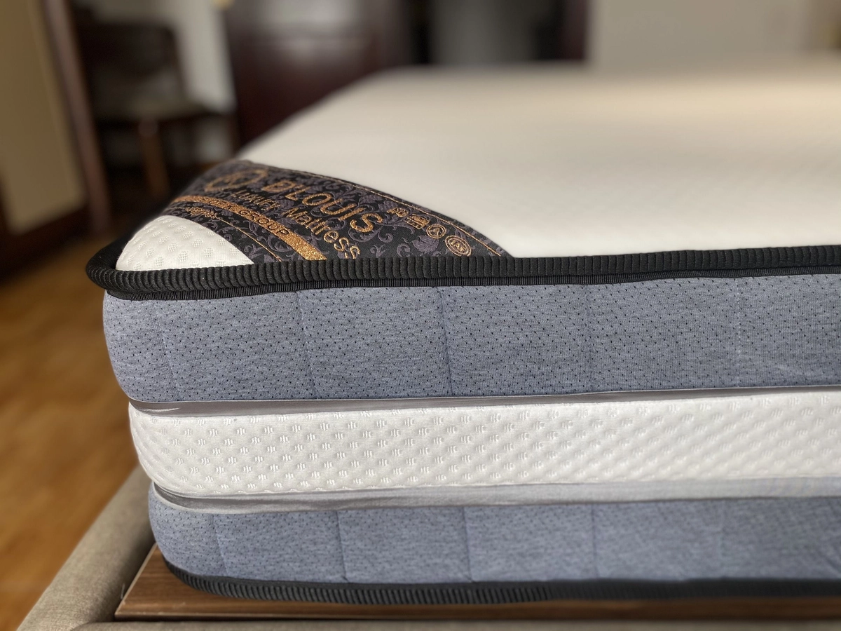 cắt lớp đệm memory foam lò xo túi minh họa