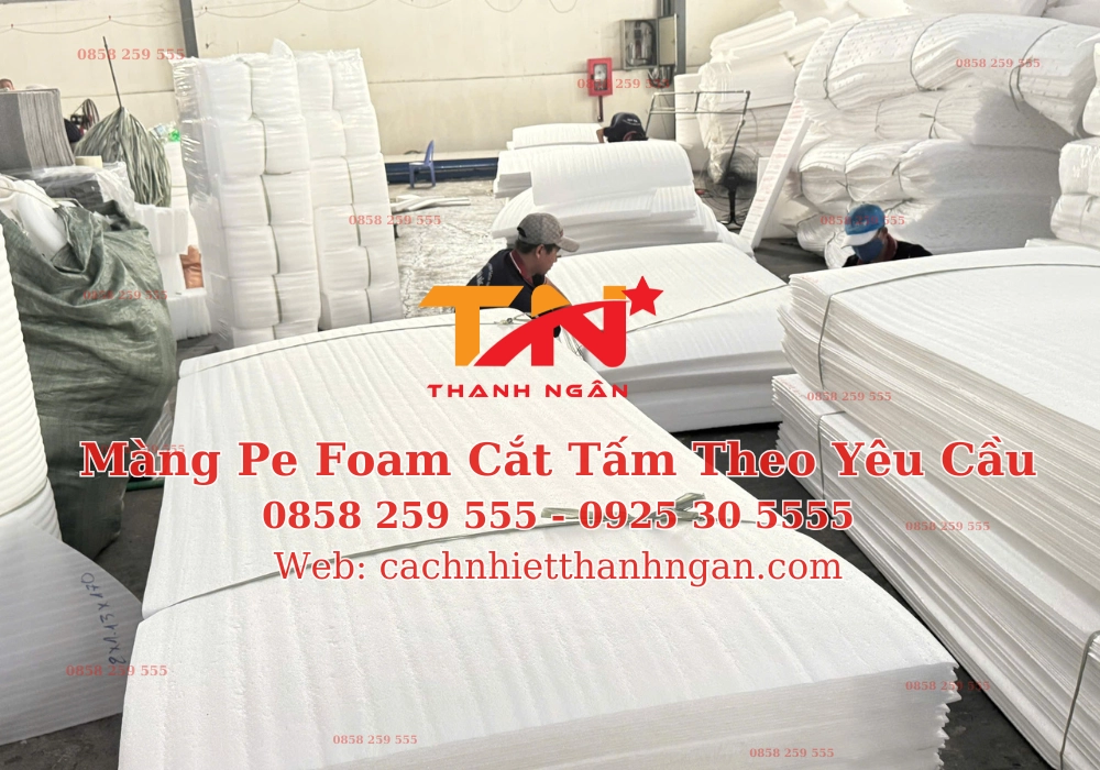 cắt lớp foam cao su và bông đệm văn phòng