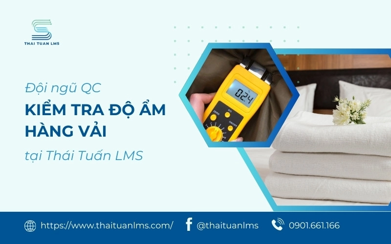 chuyên gia kiểm tra vải Edena tại showroom
