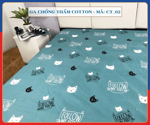 Cửa hàng Hanvico trưng bày ga chống thấm đủ cỡ