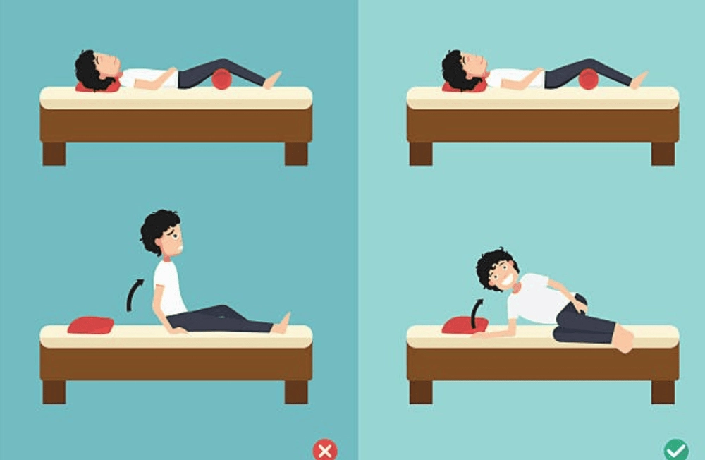 đặt sai đệm ngồi và chỉnh lại đúng vị trí