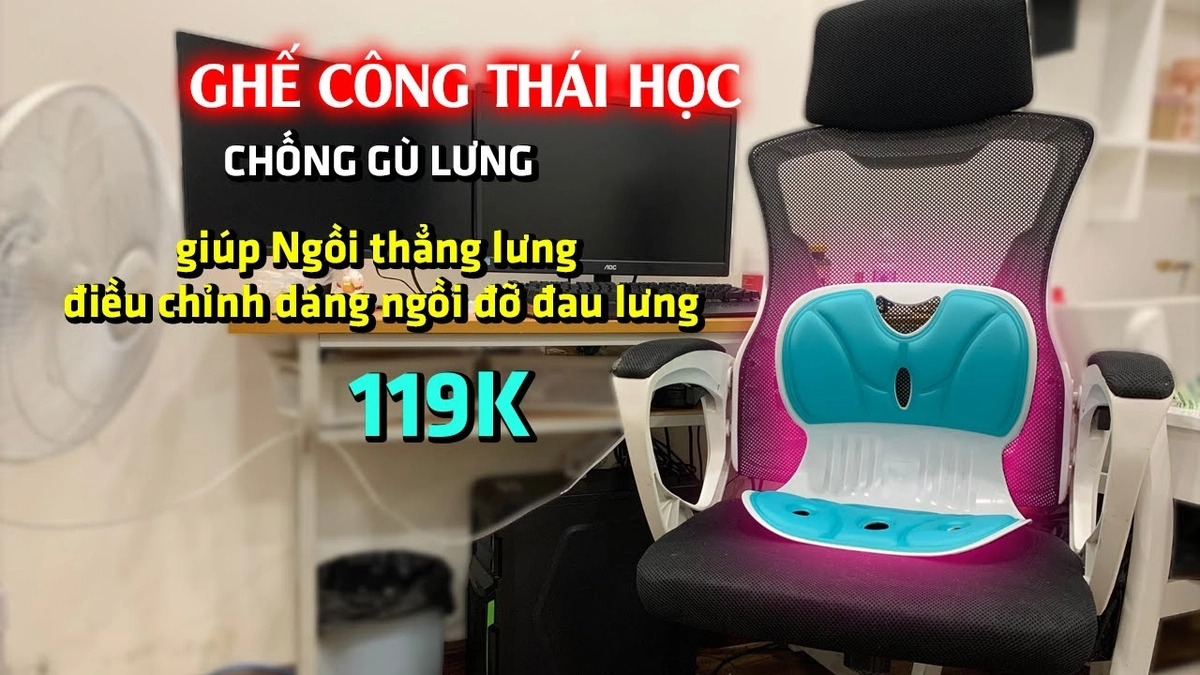 Đệm mông ghế văn phòng cho đau lưng