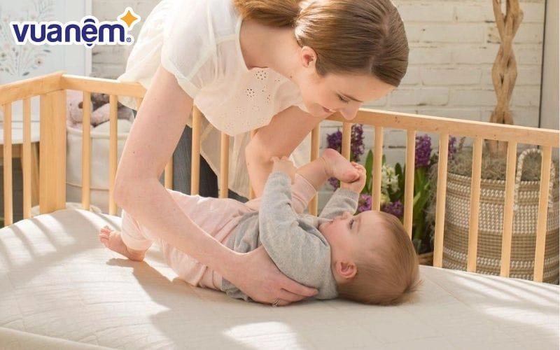 ga chống thấm cũi vừa khít nệm trẻ em