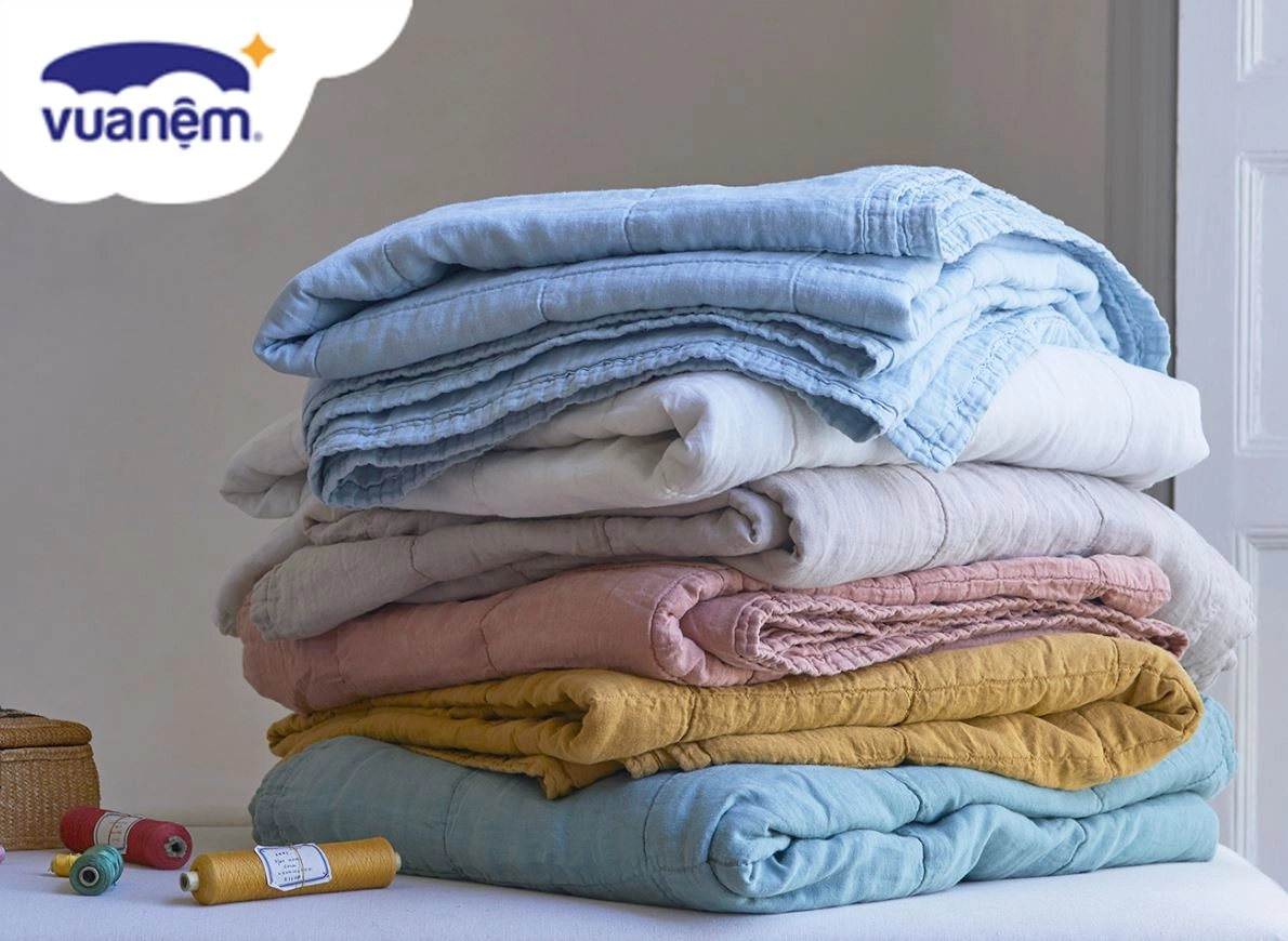 Giặt ga chần bông Everon chế độ nhẹ 30 độ C