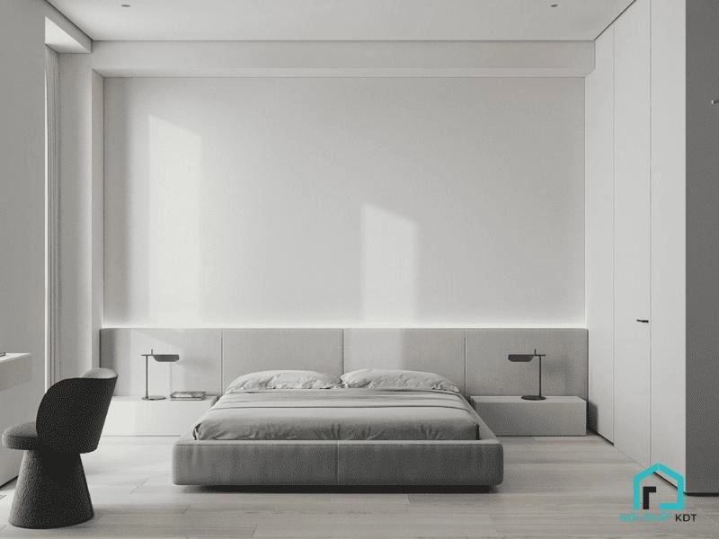 Góc phòng ngủ tối giản với ga Everon tinh tế