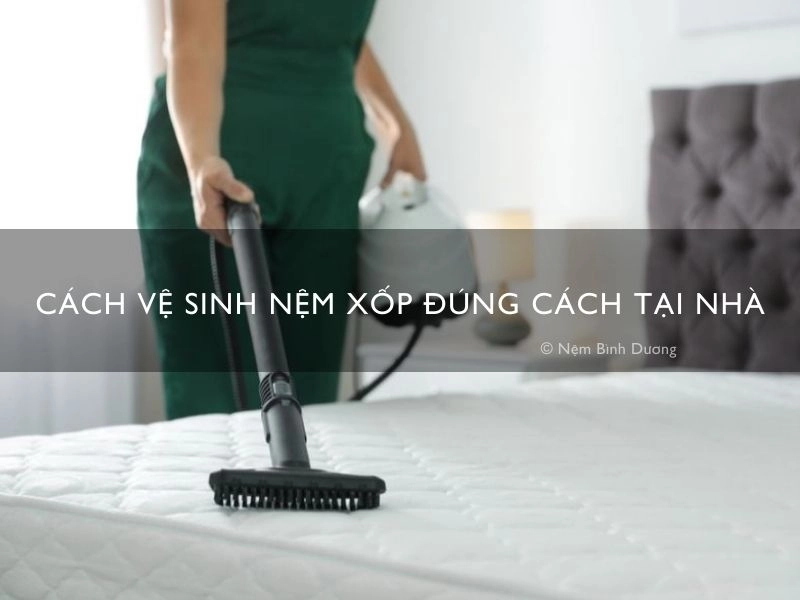 hướng dẫn vệ sinh nệm Dunlopillo và phụ kiện
