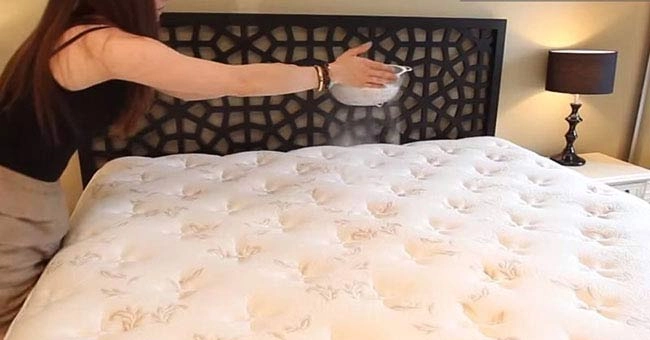 khử mùi nệm Kim Đan với baking soda