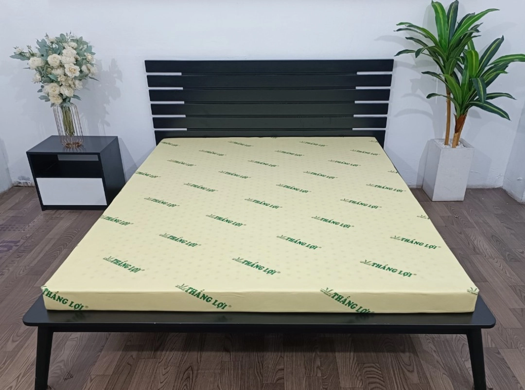 khung giường nan phù hợp nệm Thắng Lợi Gold Latex