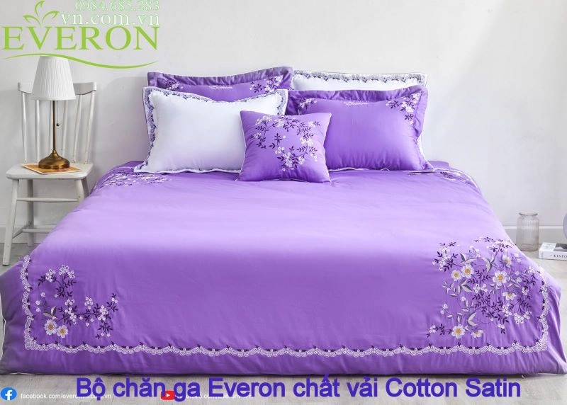 Mẫu vải ga Everon đủ chất liệu phổ biến