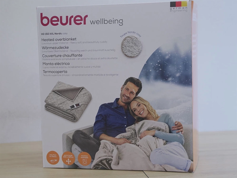 Minh họa cấu tạo chăn điện Beurer UB68