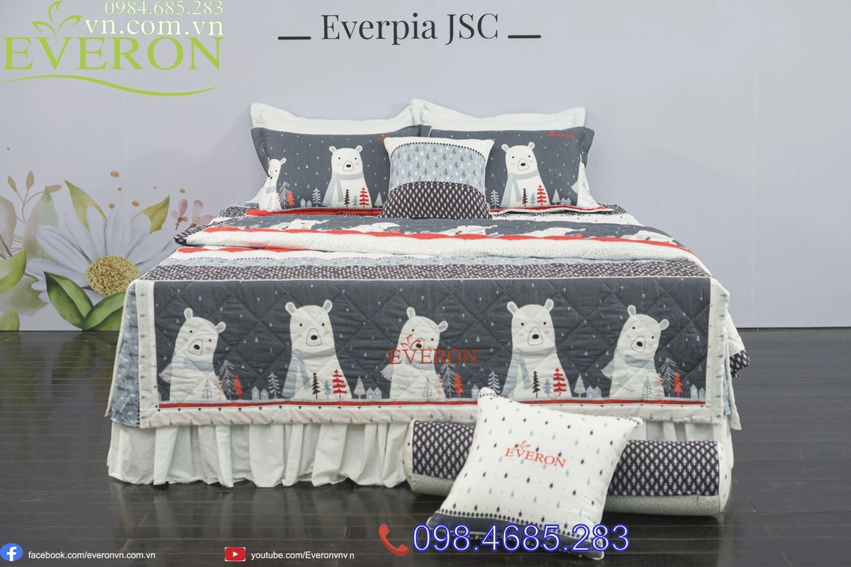 Phòng điều hòa êm ái với chăn Everon nhẹ
