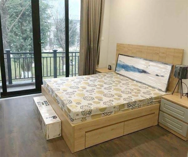 phòng ngủ gia đình với đệm bông ép Everon tinh tế