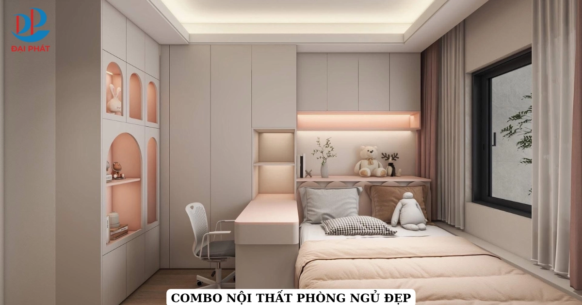 Phòng ngủ hoàn thiện với nệm Fresh Ever tinh tế