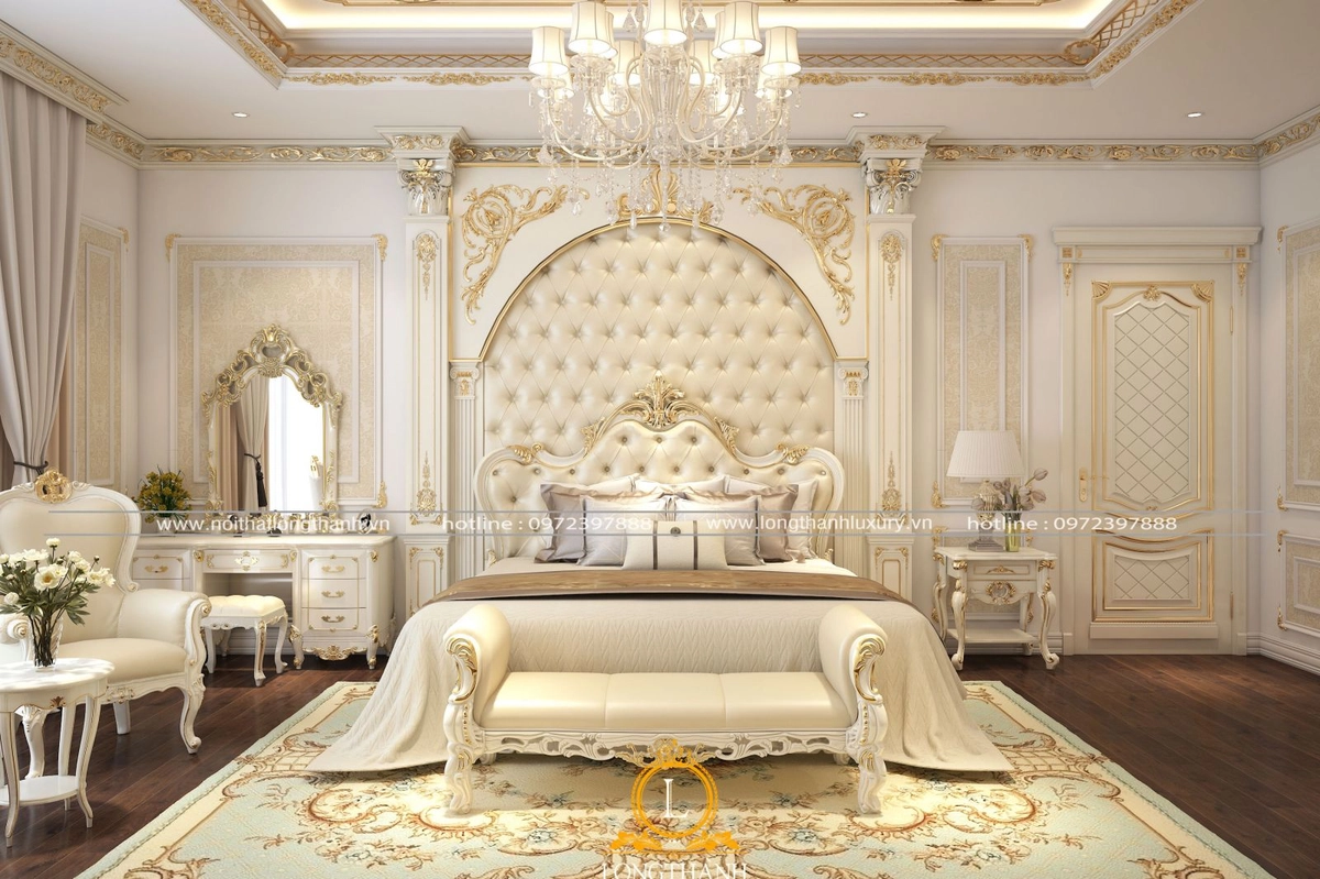 phòng ngủ sang trọng với bộ Frette tông trung tính