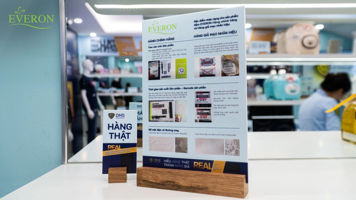 quầy trưng bày Everon Hanvico Sông Hồng nổi bật