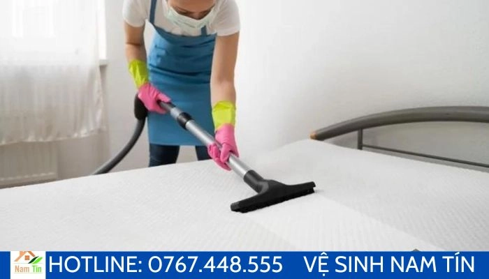 sơ đồ quy trình vệ sinh nệm Kim Đan