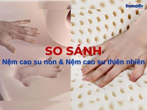 so sánh cao su non và cao su thiên nhiên