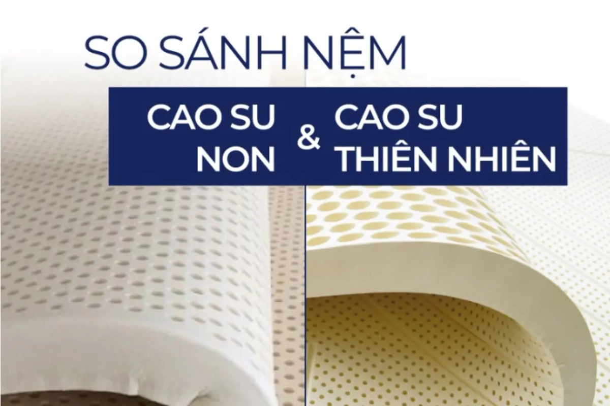 so sánh cao su non và cao su thiên nhiên