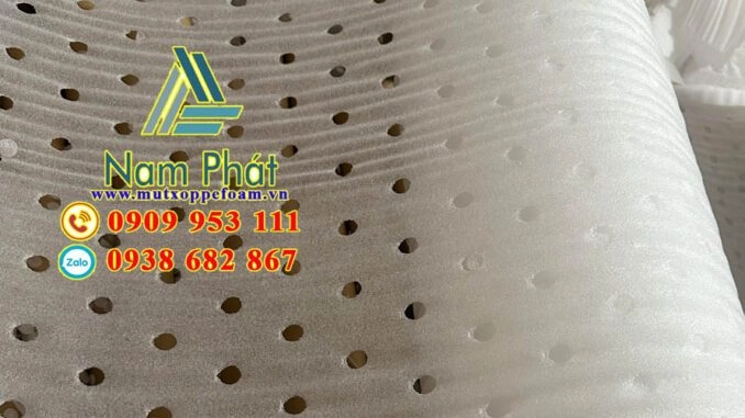 so sánh đệm cao su gel tổ ong và foam đục lỗ
