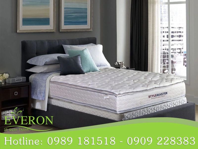 so sánh đệm Everon theo kích thước và độ dày