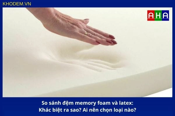 so sánh Royal Bliss với foam và latex minh họa