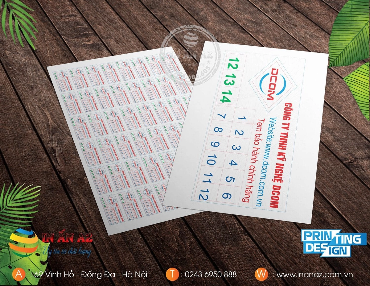 tem bảo hành và sổ hướng dẫn sử dụng Nệm Kim Cương