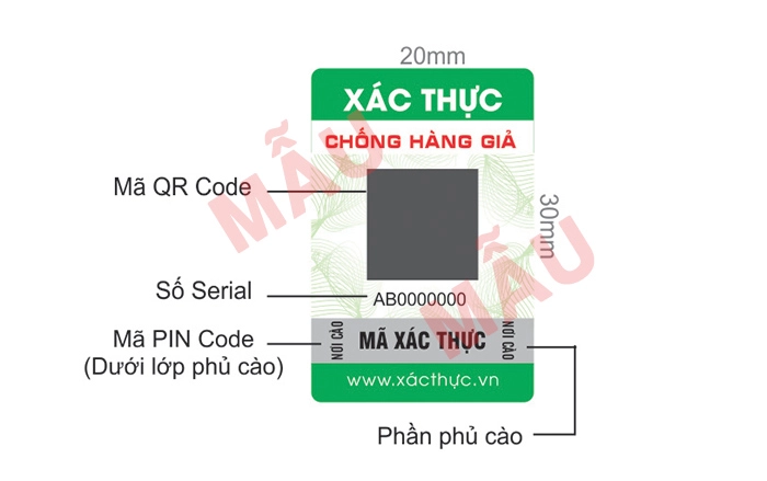 tem chống giả và phiếu bảo hành Everon rõ nét