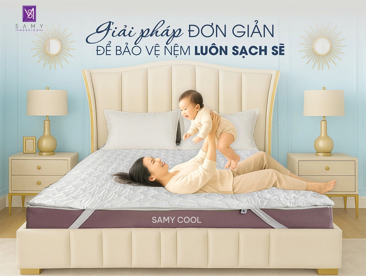 trải nghiệm ngủ sạch sẽ với tấm bảo vệ nệm