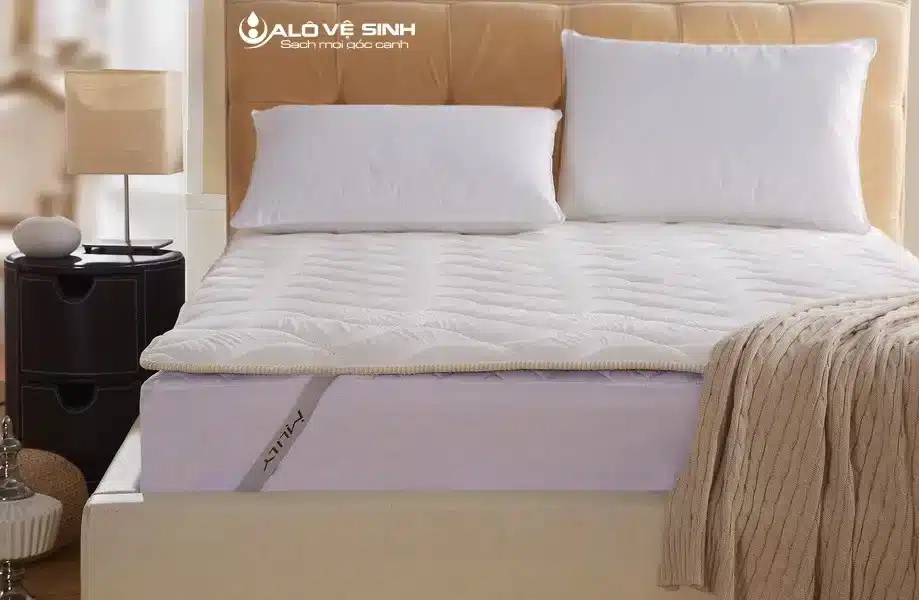 vệ sinh nệm Everhome với tấm bảo vệ
