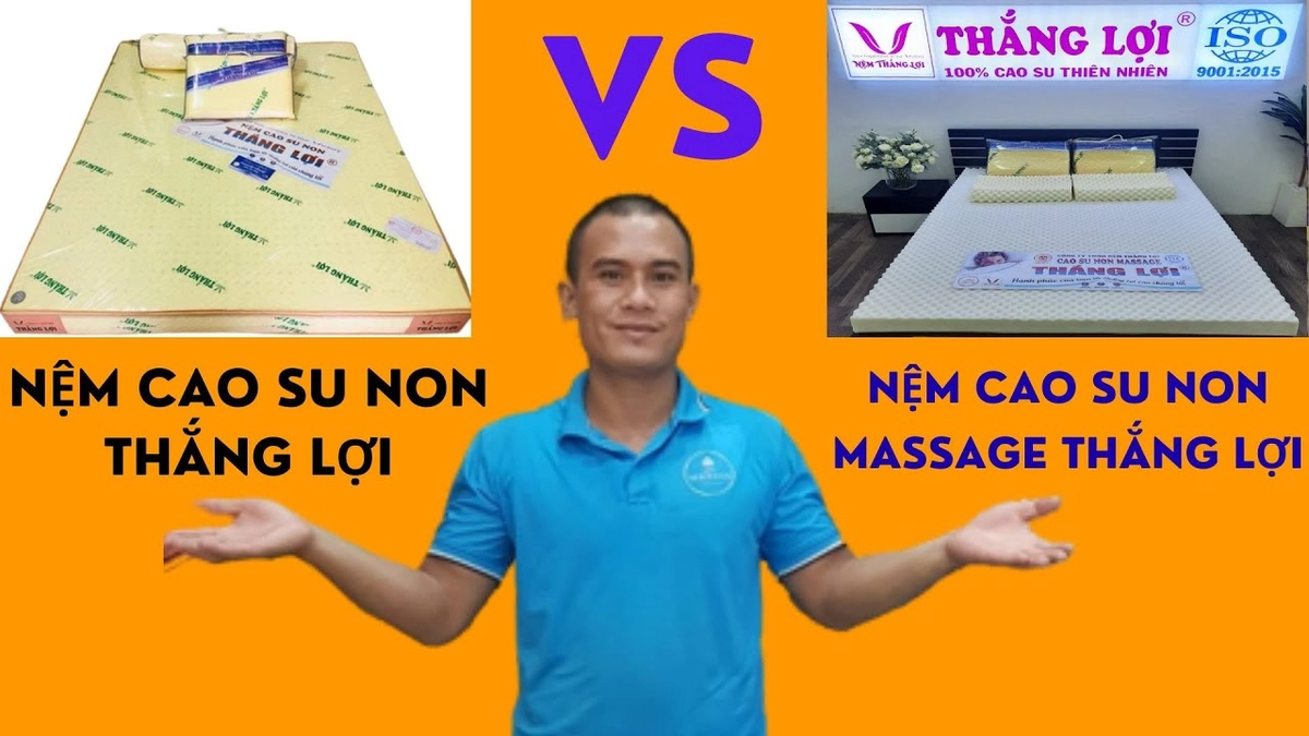 Ba mẫu nệm massage Rosi Thắng Lợi đặt cạnh nhau