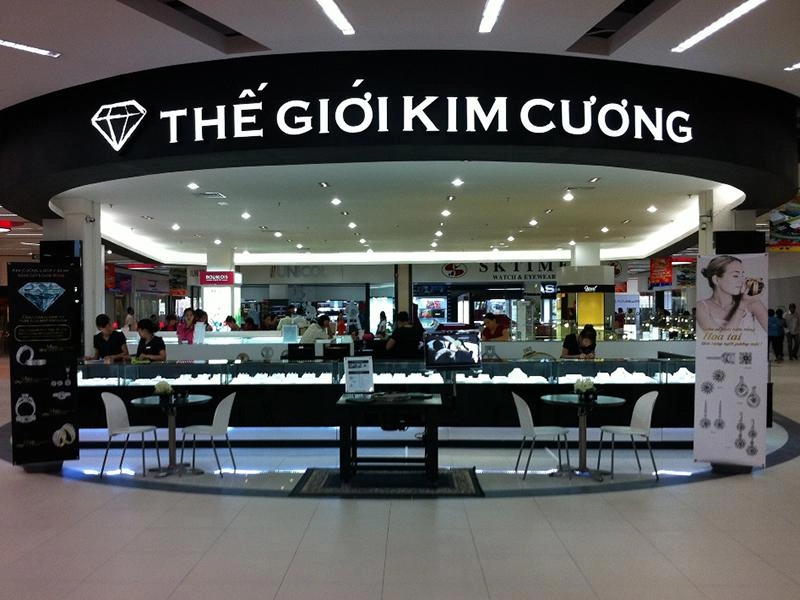 ba thương hiệu Kim Cương Thắng Lợi Kymdan cạnh nhau