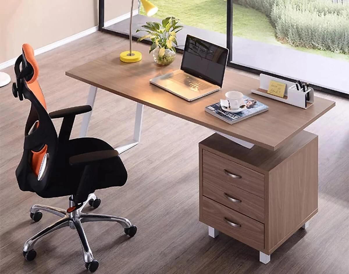 bàn làm việc chuẩn công thái học cùng tựa lưng
