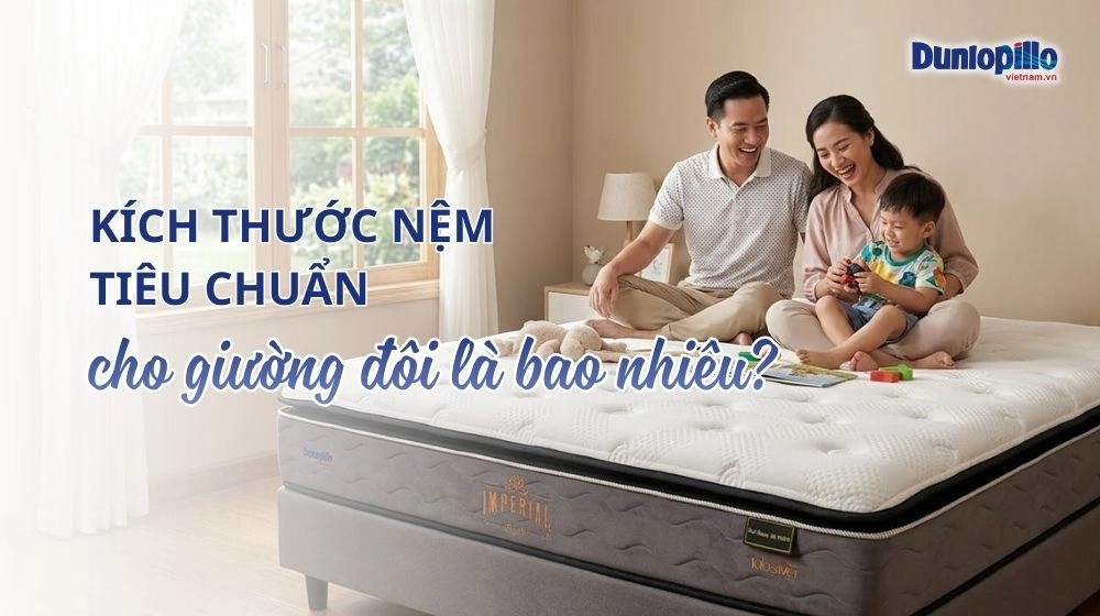 bảng gợi ý kích thước nệm Liên Á cho trẻ